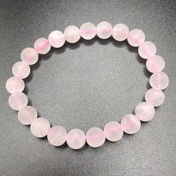 Rose quartz bracelet (matte) - Picture 2 of 4